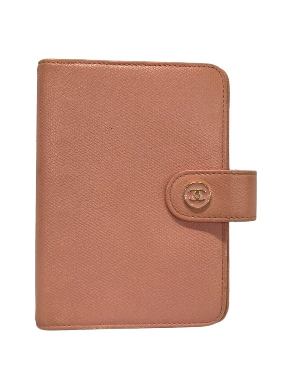 Chanel Agenda Coco Buttons Pink Gold Leather